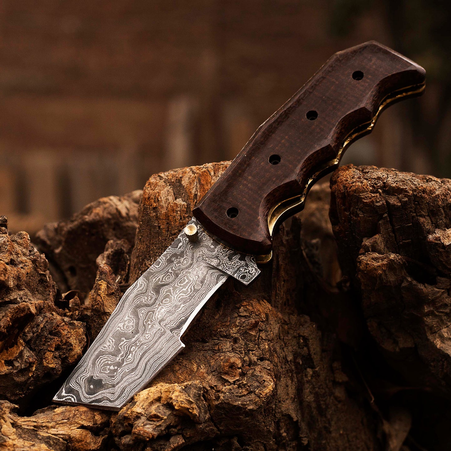 Tracker Style Folding Knife, Damascus Steel Folding Knife, Handmade Damascus Pocket Knife, Everyday Carry Knife, Gift For Him, Gift For Her